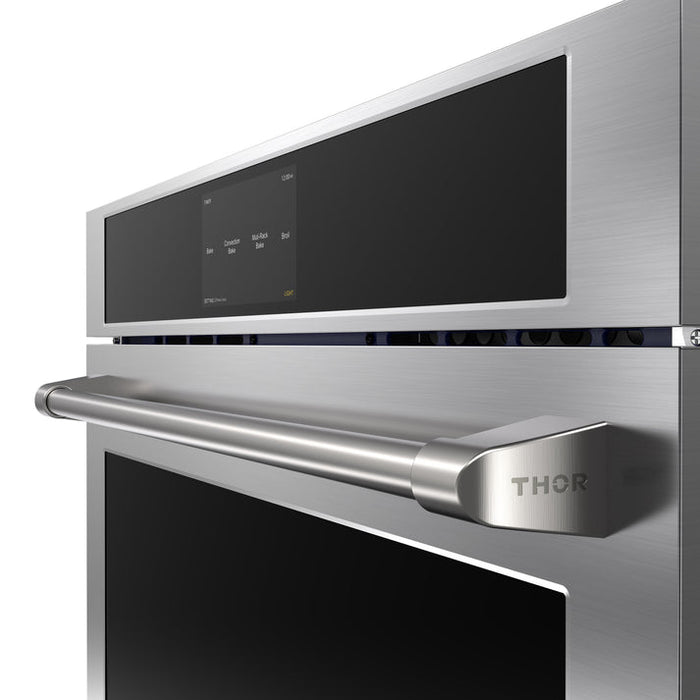 THOR Kitchen 30" 4.8 cu. ft. Professional Electric Single Wall Oven with Air Fry and Self-Clean in Stainless Steel - TEW30ES