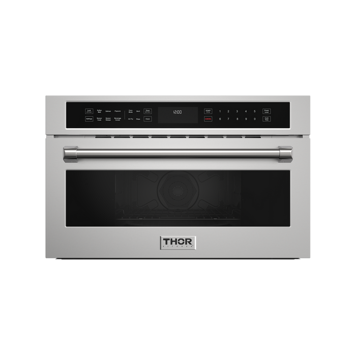 THOR Kitchen 30" 1.6 cu.ft. Built-In Air Fry Microwave Oven With Drop-Down Door - TMO30H