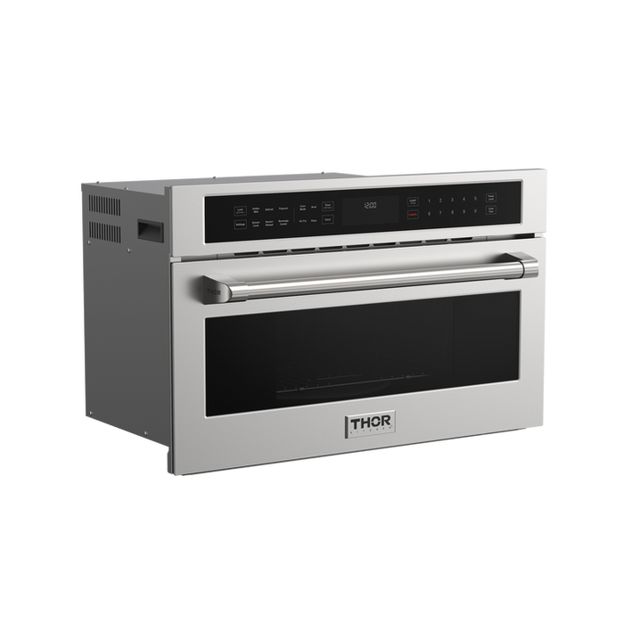 THOR Kitchen 30" 1.6 cu.ft. Built-In Air Fry Microwave Oven With Drop-Down Door - TMO30H