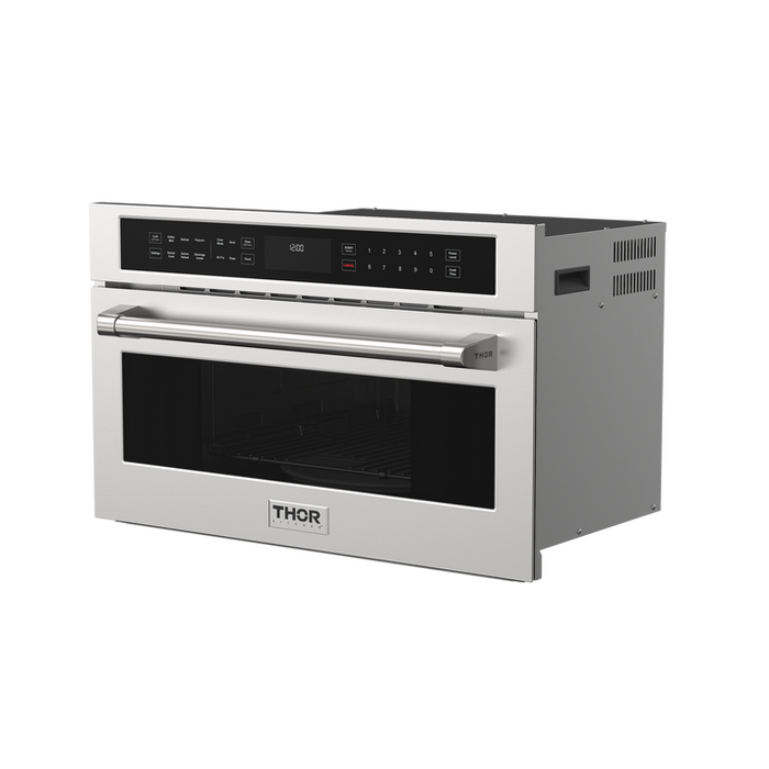 THOR Kitchen 30" 1.6 cu.ft. Built-In Air Fry Microwave Oven With Drop-Down Door - TMO30H