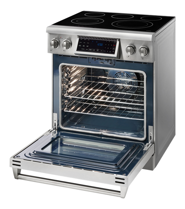 THOR Kitchen 30 in. Tilt Panel 5 Element Electric Range in Stainless Steel- TRE3001