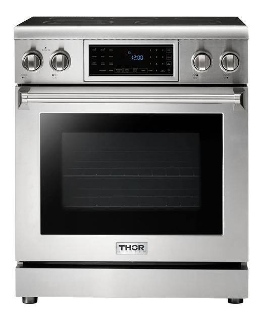 THOR Kitchen 30 in. Tilt Panel 5 Element Electric Range in Stainless Steel- TRE3001