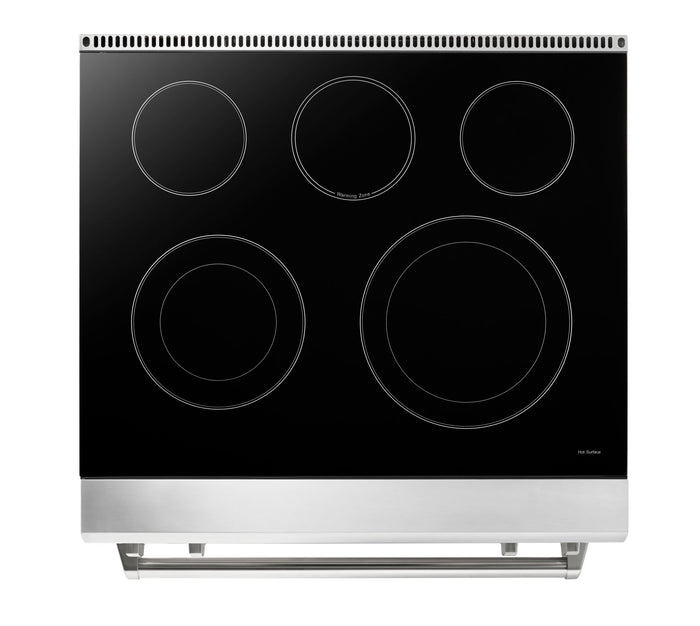THOR Kitchen 30 in. Tilt Panel 5 Element Electric Range in Stainless Steel- TRE3001