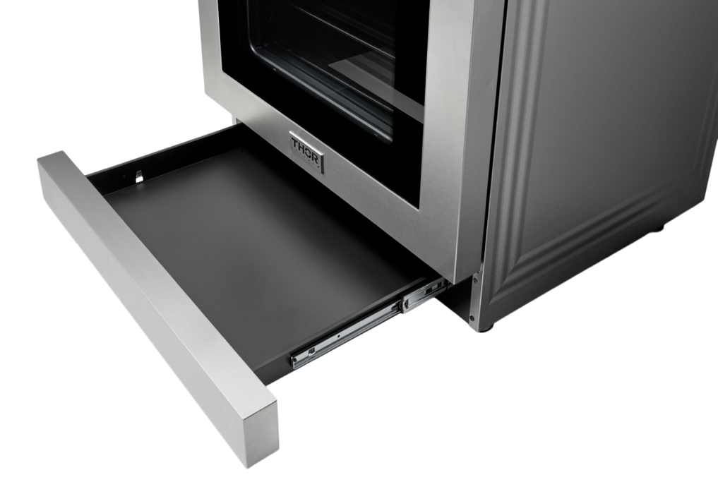 THOR Kitchen 36 in. Tilt Panel 5 Element Electric Range in Stainless Steel- TRE3601