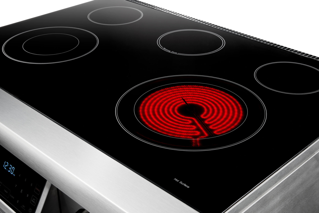 THOR Kitchen 36 in. Tilt Panel 5 Element Electric Range in Stainless Steel- TRE3601