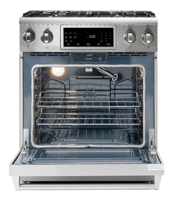 THOR Kitchen 36 in. 6 Burner Professional Gas Range with Self- Cleaning in Stainless Steel, LP Gas- TRG3601LP