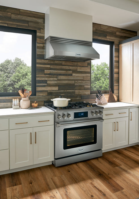 THOR Kitchen 36 in. Tilt Panel 5 Element Electric Range in Stainless Steel- TRE3601