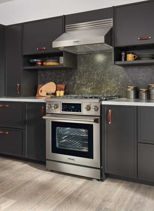 THOR Kitchen 36 in. 6 Burner Professional Gas Range with Self- Cleaning in Stainless Steel, LP Gas- TRG3601LP