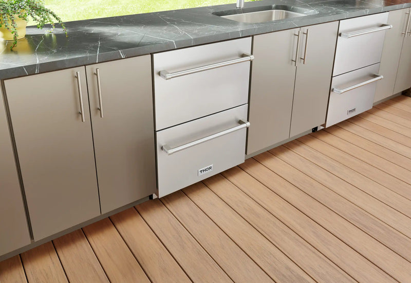 THOR Kitchen 24 in. Indoor/Outdoor Freezer Drawer- TRZ24U