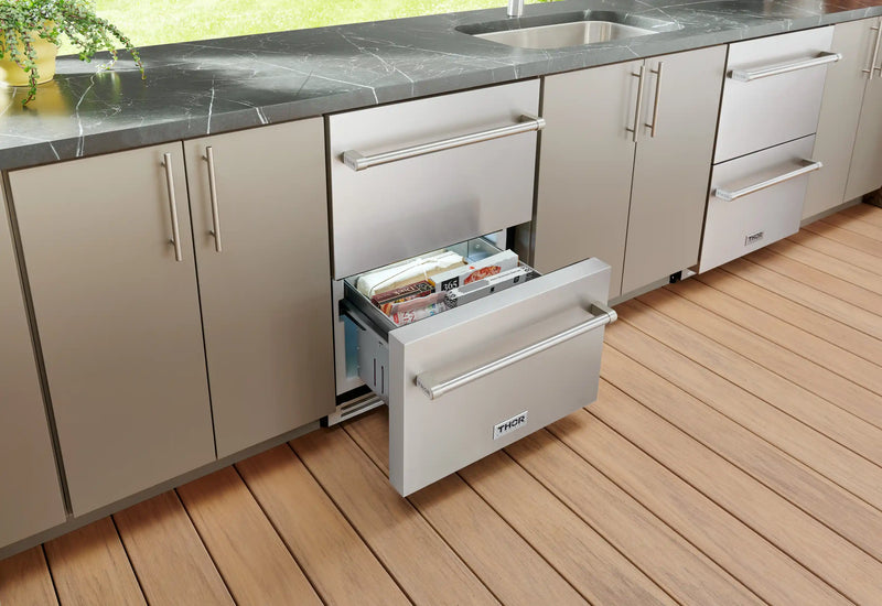 THOR Kitchen 24 in. Indoor/Outdoor Freezer Drawer- TRZ24U