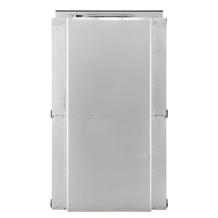 FORNO Espresso Vomero 30" 10 cu. ft. Electric Double Wall Oven in Black with Antique Brass Accents- FBOEL1324-30BLK