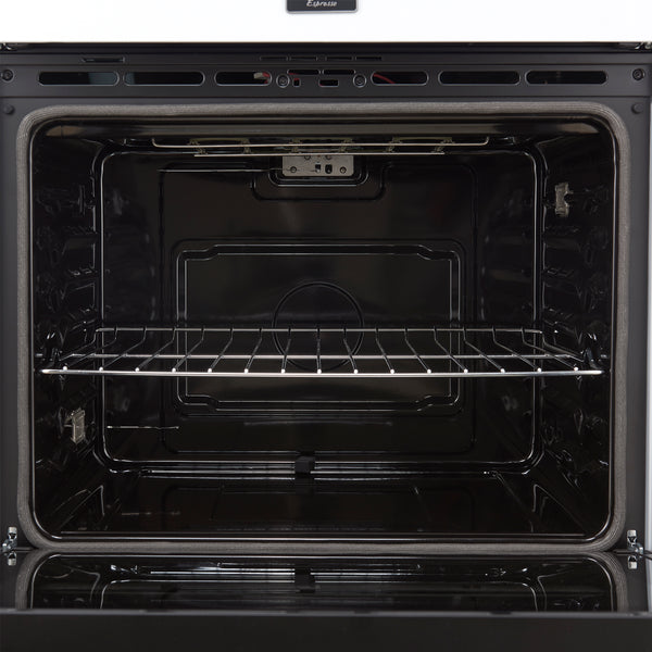 FORNO Espresso Vomero 30" 10 cu. ft. Electric Double Wall Oven in White with Antique Brass Accents- FBOEL1324-30WHT
