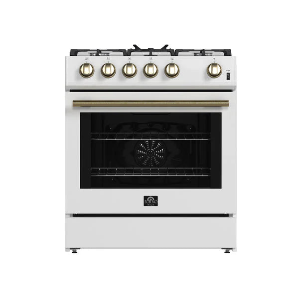 30 Inch White Gas Ranges