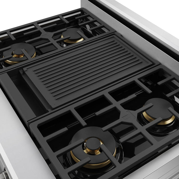 THOR Kitchen X Series 36" Professional Propane Gas Burner, Electric Oven Range with Self-Clean - XRD36ELP