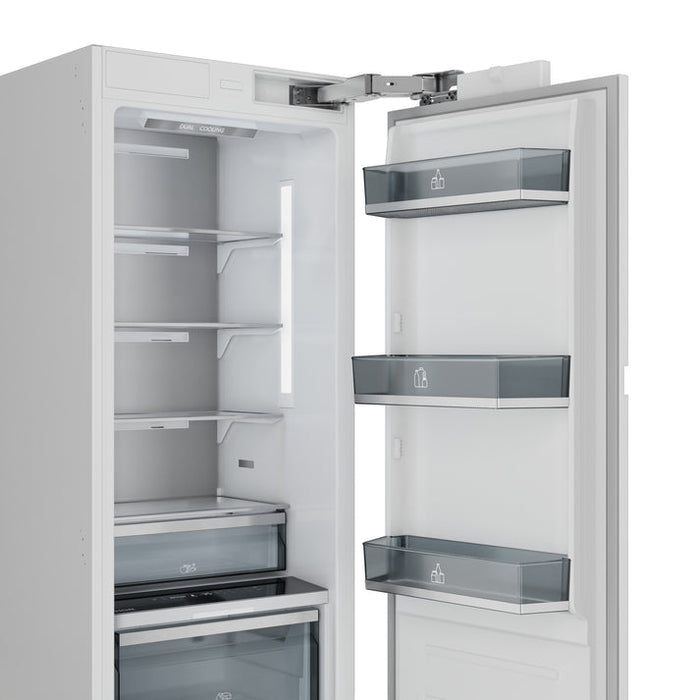 THOR Kitchen X-Series 24" 12.5 cu. ft. Stainless Steel Built-In Refrigerator Column with Interior Water Dispenser - XRF24CRF-SS