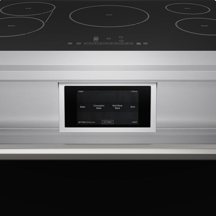 THOR Kitchen X Series 36" 6.0 cu. ft. Professional Smooth Glass Top Induction Range with Tilt Panel Touch Control, Self-Clean and Air Fry in Stainless Steel - XRI36E