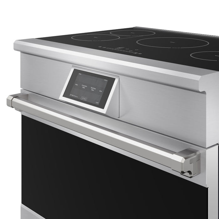 THOR Kitchen X Series 36" 6.0 cu. ft. Professional Smooth Glass Top Induction Range with Tilt Panel Touch Control, Self-Clean and Air Fry in Stainless Steel - XRI36E