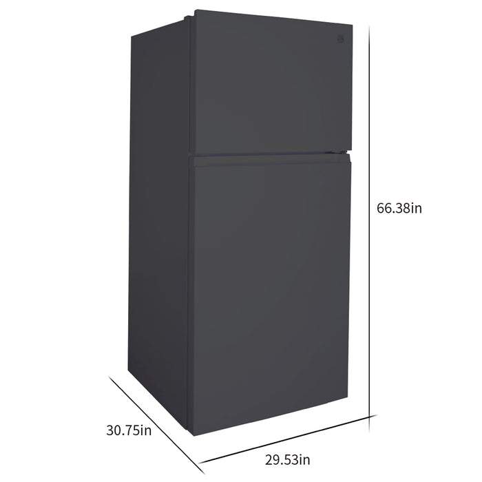 Kenmore 30 in. 18.2cu.ft. Top Mount Refrigerator (E-Star)- Black, KM4662319