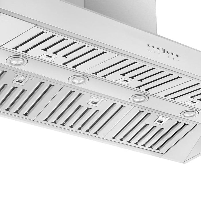 FORNO Orvieto 48" 1,200 CFM Wall Mount Range Hood in Stainless Steel-  FRHWM5094-48