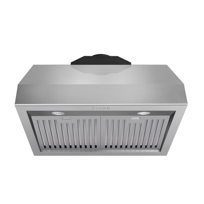 THOR Kitchen 30 in. Tall Under-Cabinet Wall Mount Range Hood in Stainless Steel- TRH3005