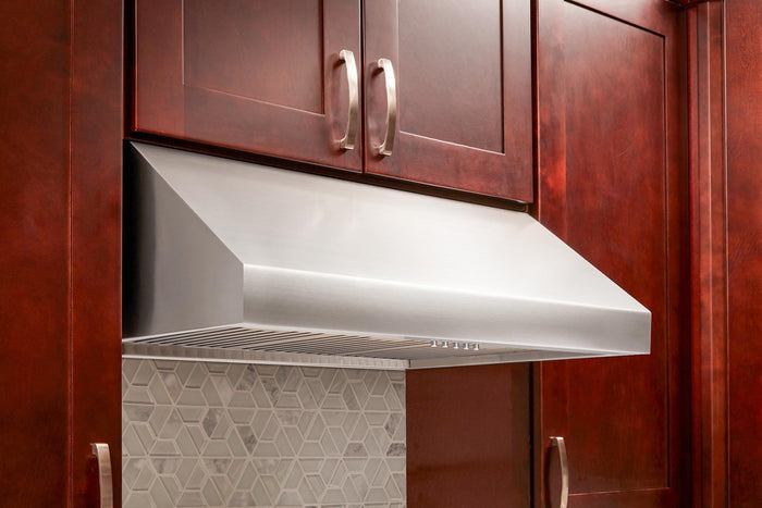 THOR Kitchen 30 in. Tall Under-Cabinet Wall Mount Range Hood in Stainless Steel- TRH3005