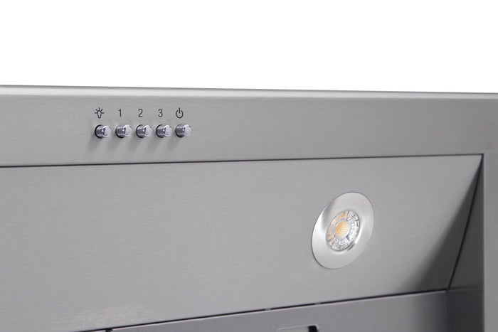 THOR Kitchen 30 in. Tall Under-Cabinet Wall Mount Range Hood in Stainless Steel- TRH3005